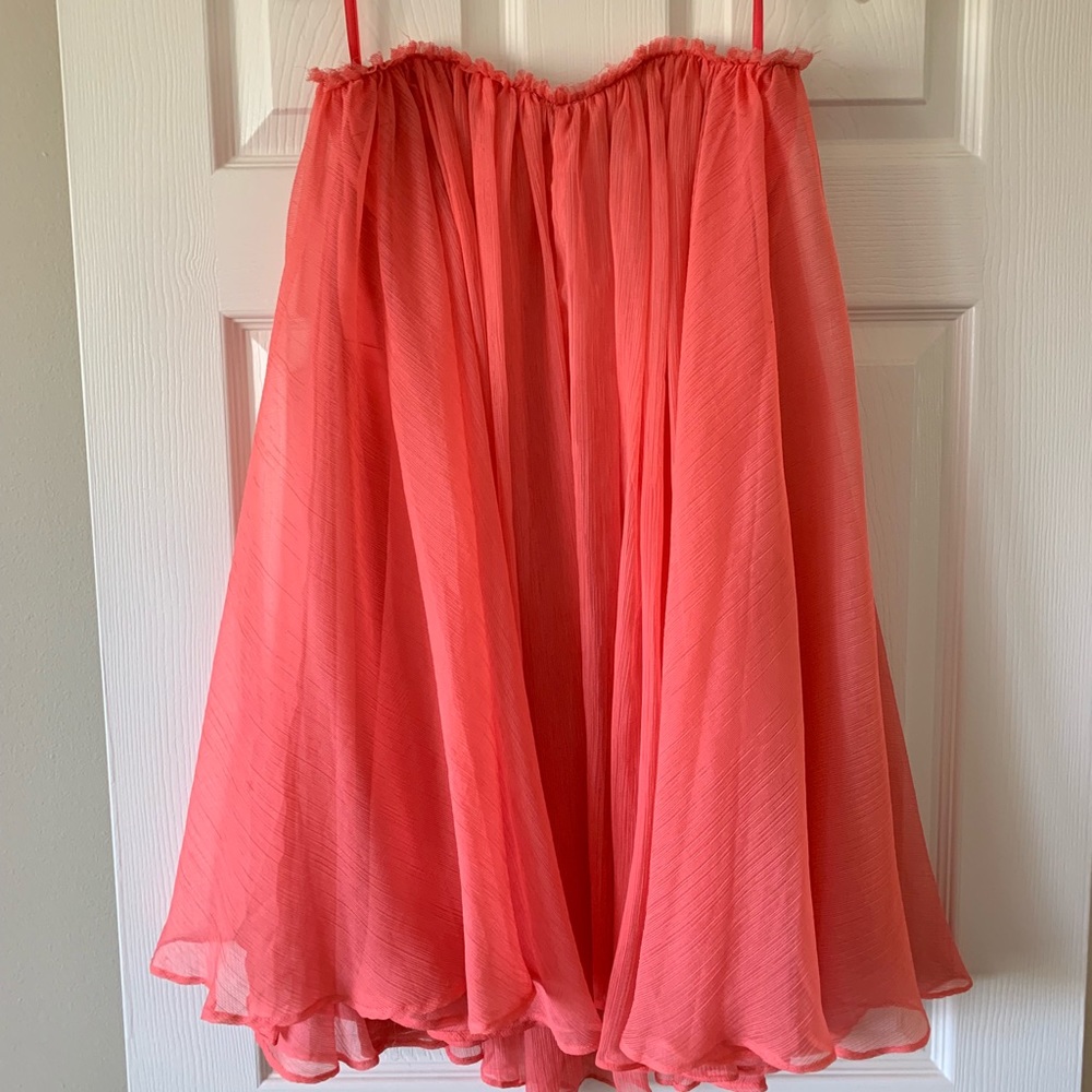 Coral colored Black label dress, size Large